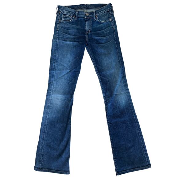 Citizens of Humanity Medium Wash Mid-Rise Boot Cut Denim Designer Jeans 27 - Picture 1 of 9